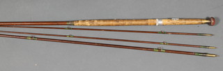 A Hardys Greenheart 13' salmon fishing rod 