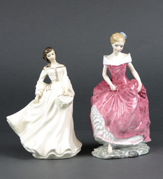 2 Royal Doulton figures - Spring Morning HN3725 7" and Summers Day HN3378 7" 