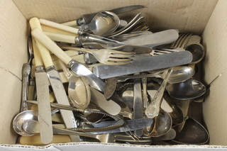 A quantity of silver plated cutlery 