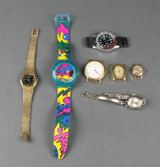 A lady's gilt Bulova wristwatch and minor watches