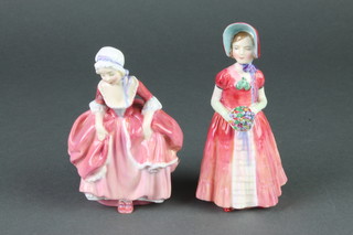 2 Royal Doulton figures - Diana HN1986 5 1/2" and Goody Two Shoes HN2037 5 1/2"