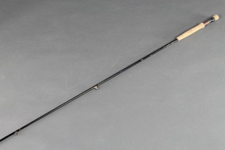A Cocks of Datchet twin section carbon fibre 10' fishing rod 