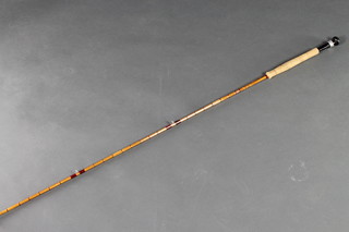 A Svens Rosethorpe Joens fast strike  2 section split cane fishing rod