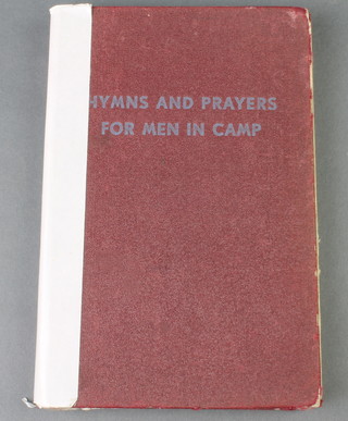 One volume "Hymns and Prayers For Use in Camp, The YMCA Hymnal" with Stalag 54 Stamp, formerly the property of the Choir Master at Stalag A7 and 383 