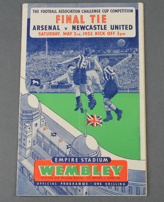 A 1952 FA Cup Final Programme - Arsenal V Newcastle Utd 
