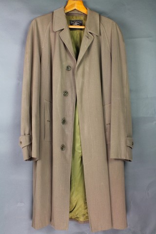 A gentleman's Burberry single breasted rain coat, approx. size 40, 1 other gentleman's Burberry rain coat and a Crosswell single breasted rain coat