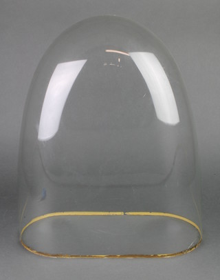 A glass dome 18"h x 16"w x 17 1/2"d 