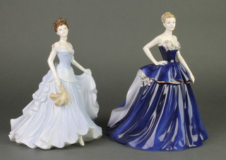 2 Coalport figures - The Jubilee Ball 1210/7500 9 1/5" and ladies of fashion Victorian 9" 