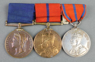A trio of medals to P.C. M James/N.Divn, bronze Jubilee Police medal 1897, bronze Coronation Police medal 1902 and bronze Coronation Police medal 1911