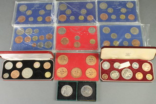 Commemorative coins, cased sets 1953, 1 other  and a quantity of case commemorative coins 
