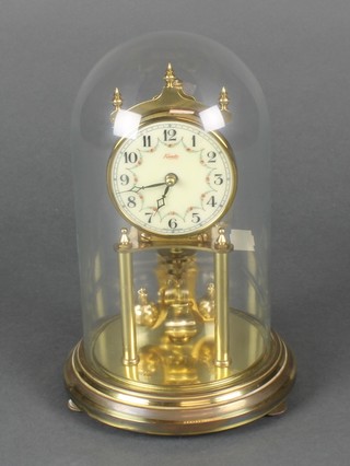A German 400 day clock by Kundo complete with dome 