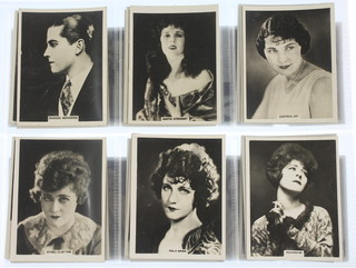 Cigarette cards, Rothmans Ltd London, Cinema Stars, large size 1925, a set of 25 together with Geoffrey Phillips Ltd. London, Stage and Cinema Beauties London 1933, a set of 35 