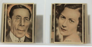 Cigarette Cards, Ardath Tobacco Ltd, Film, Stage and Radio Stars 1935, a large set of 25