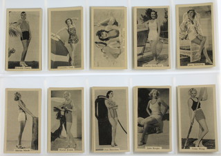 Cigarette cards,  Murray & Sons Co. Belfast, Bathing Beauties (Pin up girls 1939) a set of 40 together with United Services Manufacturing Bathing Beauties 1939 a set of 50
