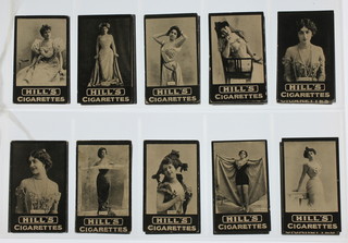 Cigarette cards,  R & J Hill Ltd London, Actresses. Continental circa 1905, a set of 30 