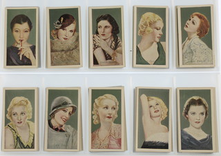 Cigarette cards, Godfrey Philips of London, Film Favourites 1934, a set of 50 together with Geoffrey Philips, Stars of Screen, 1936, Series B,  a set of  48