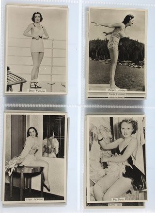 Cigarette cards,  Godfrey Philips, Beauties of Today 1939, series 6, a set of 36, together with Geoffrey Philips, Beauties of Today 1940, second series, a set of 36 