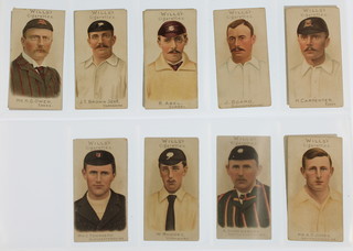 Cigarette cards, W D & H O Wills Bristol Cricketers 1905, 6 cards  No.s 17,22,23,24,25,30