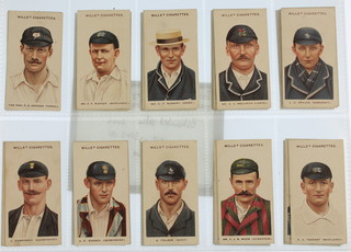 Cigarette cards, W D & H O Wills Bristol, Cricketers (May 1908) B small printing, a set of 50 