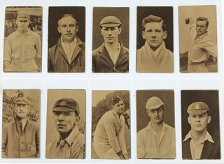 Cigarette cards, R & J Hills Ltd London, Famous Cricketers 1923, a set of 40 