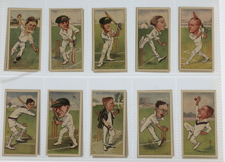 Cigarette cards, John Player & Sons of Nottingham, Cricketing Characters by Rip (1926), a set of 50 