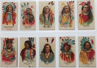 Cigarette cards, British American Tobacco's, Indian Chiefs 1930, a set of 50 