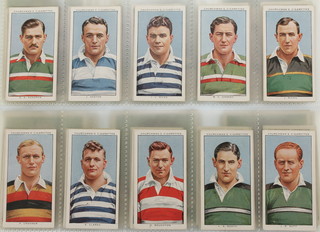 Cigarette cards, W A & A C Churchman Ipswich, Rugby Internationals September 1935, a set of 50 together with United Tobacco Co, (Southern Ltd South Africa) British Rugby Tour of South Africa 1938, large, a set of 62 