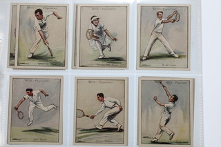 Cigarette cards,  W D & H O Wills of Bristol, Lawn Tennis 1931, a set of 25 large cards 