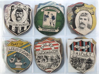 Trade cards, J Baines, shaped football cards c1905 (83)