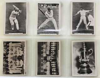 Cigarette cards,  J A Pattreioux of Manchester, Sporting Events and Stars 1935, a set of 96