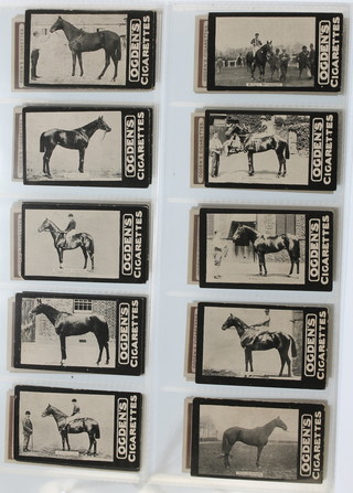 Cigarette cards,  Ogdens Ltd, "Tabs Series", Leading Favourites of the Turf, 1901, a set of 15 together with Ogdens of Liverpool, Owners, Racing Colours and Jockeys 1906, a set of 50 