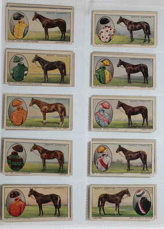 Cigarette cards,  Ogdens Ltd, Prominent Racehorses of 1933 (1934) a set of 50 