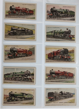Cigarette cards, W D & H O Wills, Railway Locomotives 1930, a set of 50 