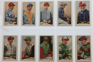 Cigarette cards, Gallaher Ltd, Famous Jockeys 1936, a set of 48