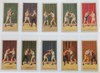 Cigarette cards, Carreras Ltd, The Science of Boxing, circa 1916 with Black Cat back, a set of 50 