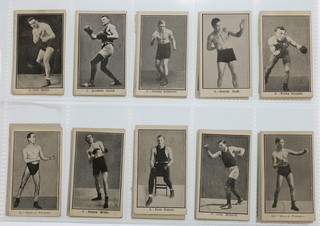 Cigarette cards, Burstein, Isaacs & Co, Famous Prize Fighters 1923/24, a set of 50 