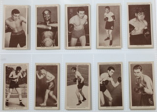 Cigarette cards, W A & A C Churchman, Boxing Personalities 1938, a set of 50