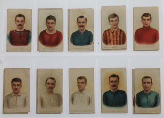 Cigarette cards, W D & H O Wills, Football Club Colours, Scissors Special Army Quality issue 1905, a  set of 16