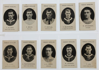 Cigarette cards, Taddy & Co, Prominent Footballers, Grapnel/Imperial backs 1907, a set of 16
