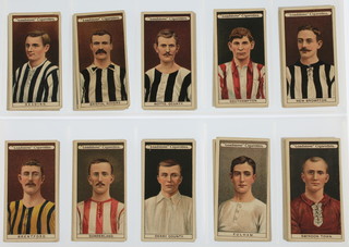 Cigarette cards, Davey Franklyn & Co, Football Club Colours 1909, a set of 50