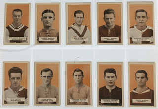 Cigarette cards,  British American Tobacco Co. Ltd., Famous Footballers, set 2, 1924, a set of 50 