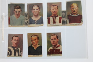 Trade cards, Pals, Famous Footballers, Fine Art Supplements, a set of 7, minor trade cards