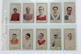 Cigarette cards, Ogdens Ltd. Captains of Association Football Clubs and Colours, 1926, a set of 44 