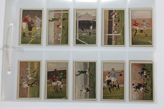 Cigarette cards, Gallaher Ltd, Footballers in Action, 1928, a set of 50 