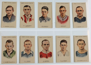 Cigarette cards, Lambert & Butler, Footballers 1930-31, a set of 50