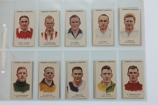 Cigarette cards, Carreras, Footballers, A. Carreras Cigarettes, on front August 1934, a set of 75