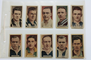 Cigarette cards, Ardath Tobacco Co., Famous Footballers October 1934, a set of 50 