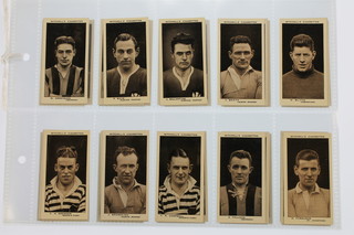 Cigarette cards, Stephen Mitchell & Sons, Scottish Footballers 1934, a set of 50 