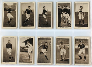 Cigarette cards, Stephen Mitchell & Sons, Scottish Football Snaps 1935, a set of 50 together with Carreras Ltd, Famous Footballers September 1935, a set of 48