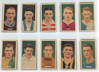 Cigarette cards,  Carreras Ltd, Popular Footballers January 1936, a set of 48 together with Godfrey Philips, Soccer Stars 1936, a set of 50